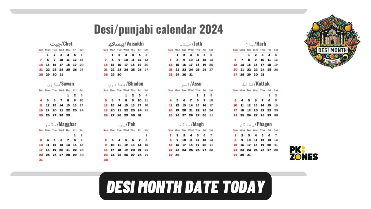 Desi Month Date Today